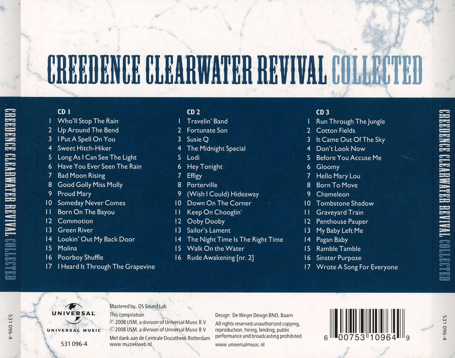 Creedence Clearwater Revival Collected : Back NL